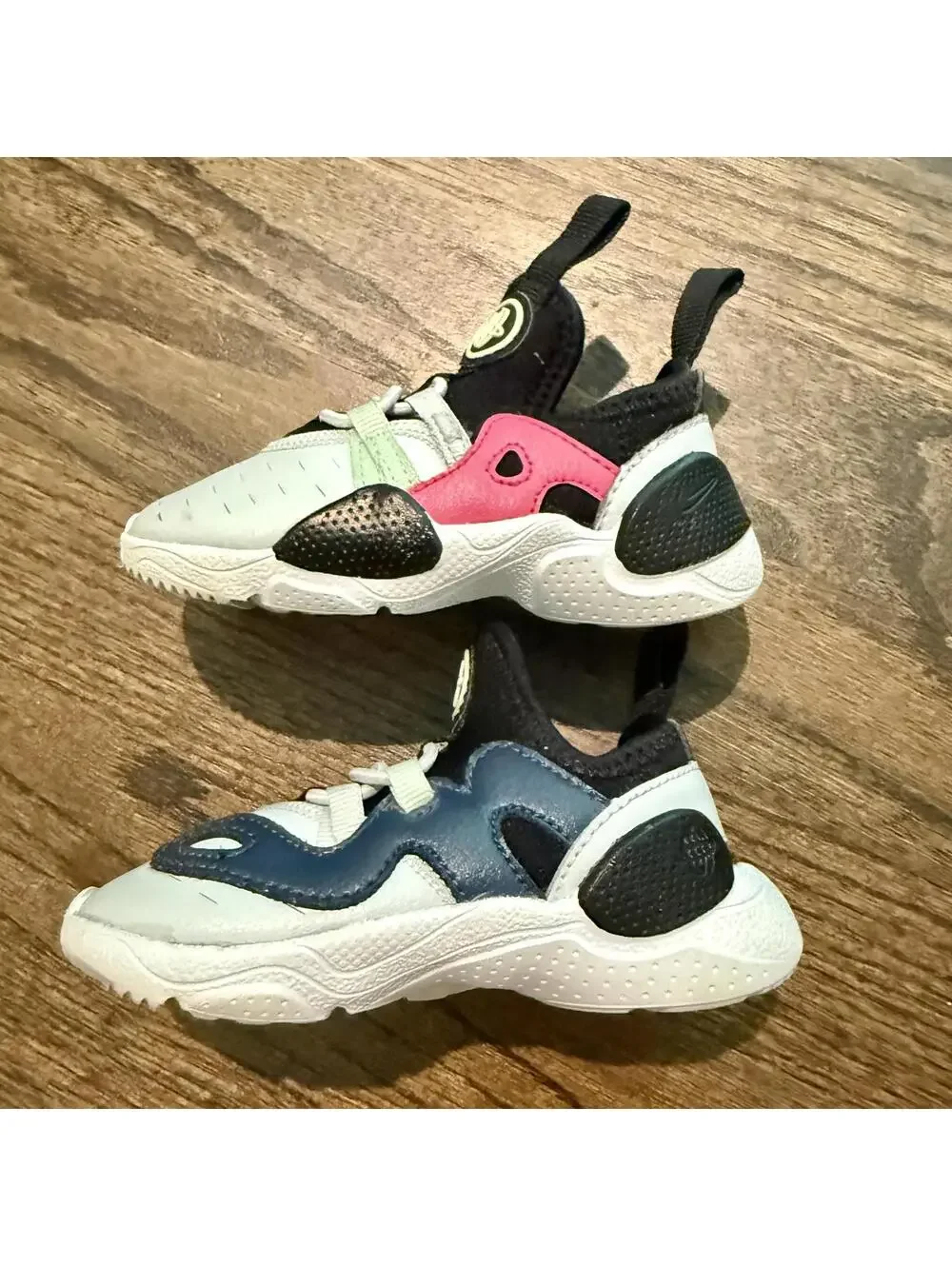 Nike (TD) Nike Huarache E.D.G.E 'Black Gray Pink' Shoes Size 6C